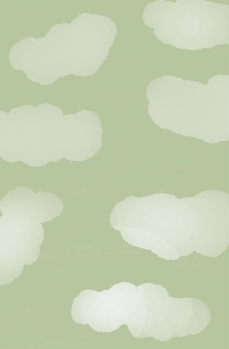 Cute Tablet Theme Soft Green Wallpaper