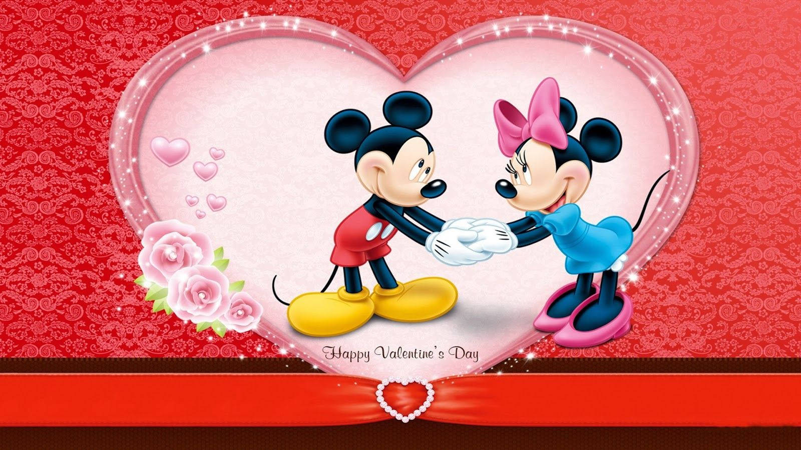 Cute Valentine's Day Mickey Mouse Wallpaper