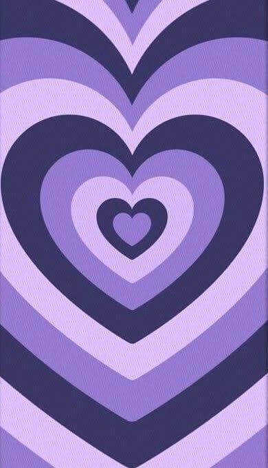 Cute Wallpaper Art Purple Heart Wallpaper