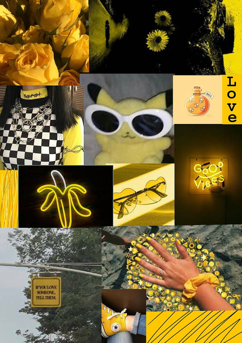 Cute Yellow Aesthetic Meme Wallpaper
