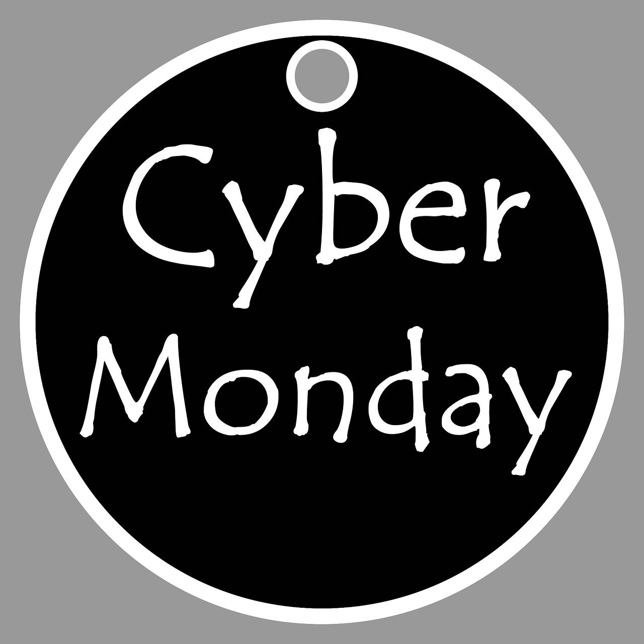 Cyber Monday Circular Door Signage Wallpaper