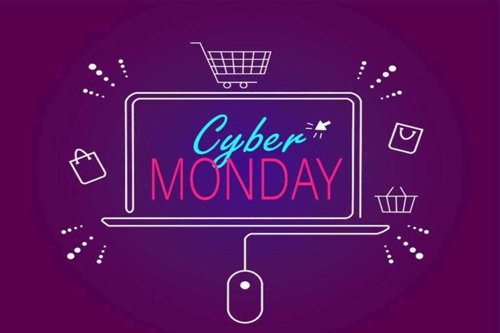 Cyber Monday Digital Shopping Art Wallpaper