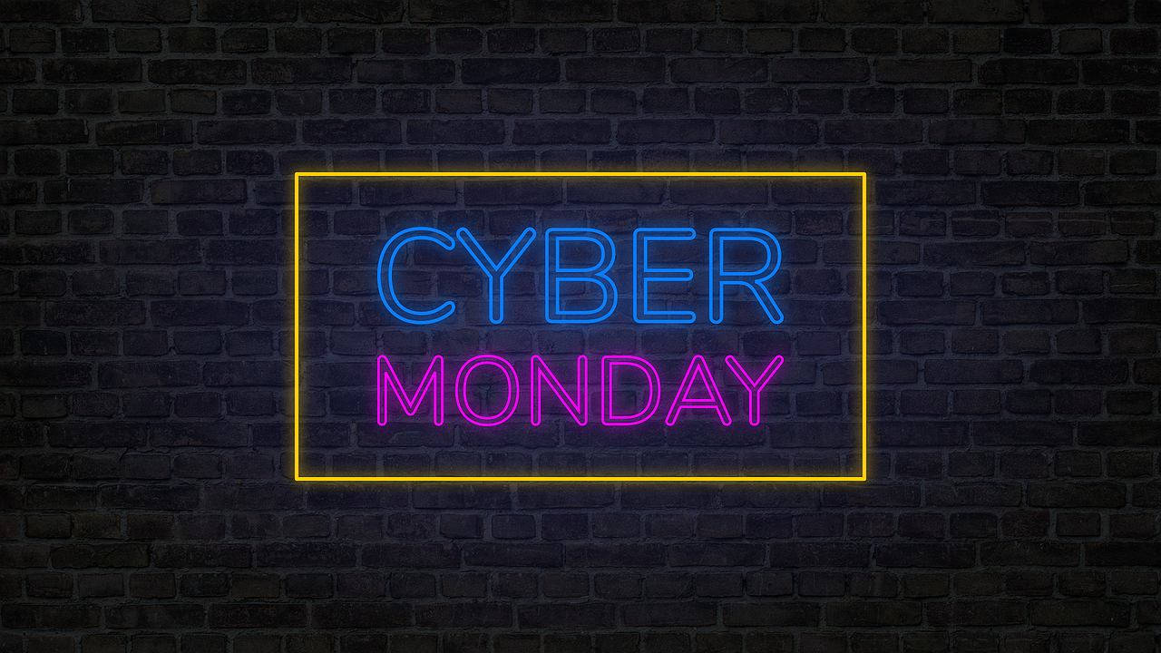 Cyber Monday Neon Light Wall Signage Wallpaper