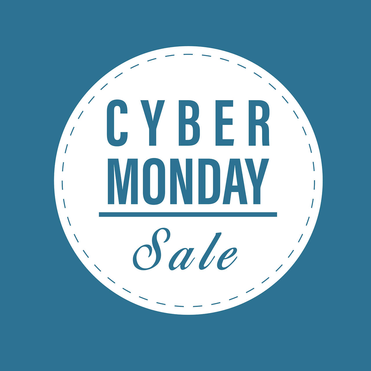 Cyber Monday Sale Entryway Display Signage Wallpaper