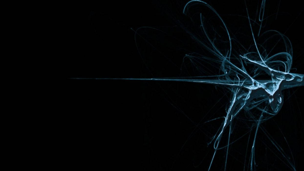 Cyber Neurons In Black Wallpaper