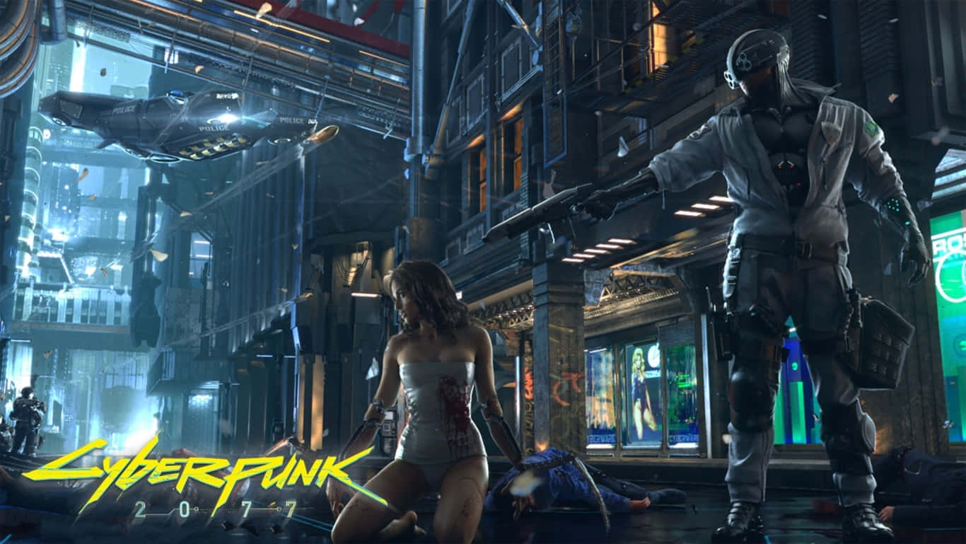 Cyberpunk 2077 Hd Head Gun Wallpaper