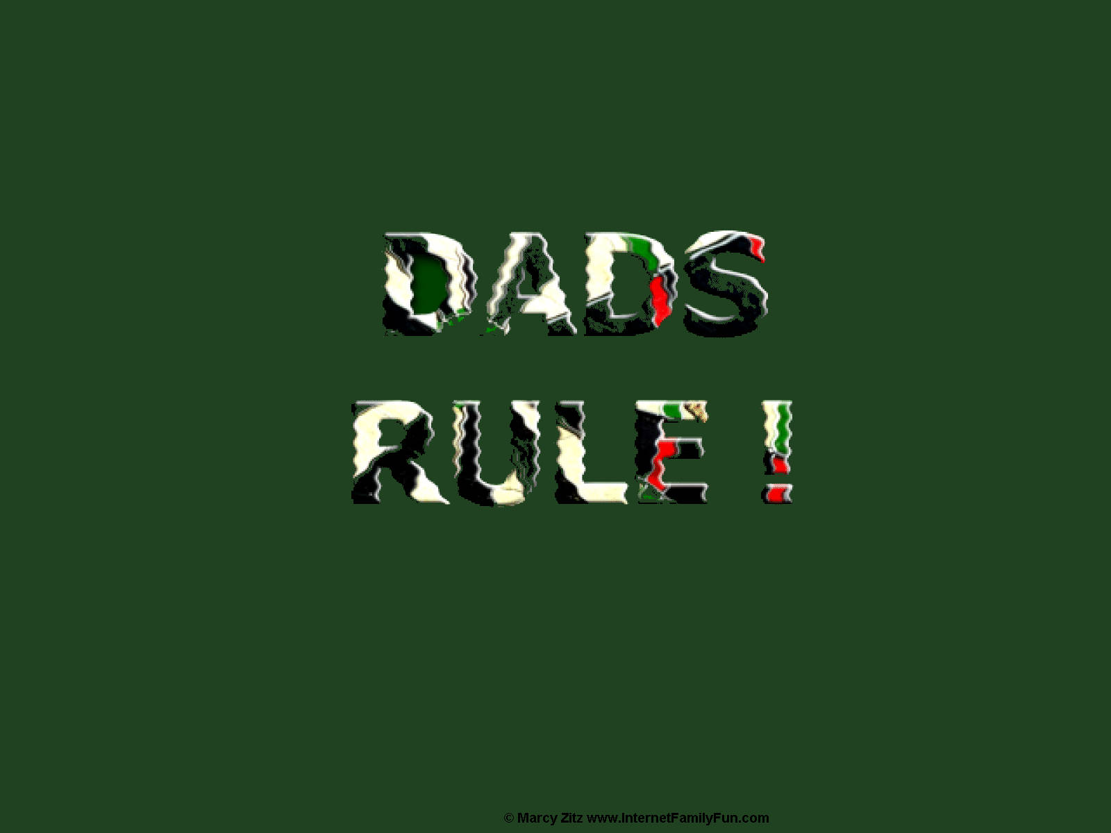 Dads Rule Father's Day Wallpaper