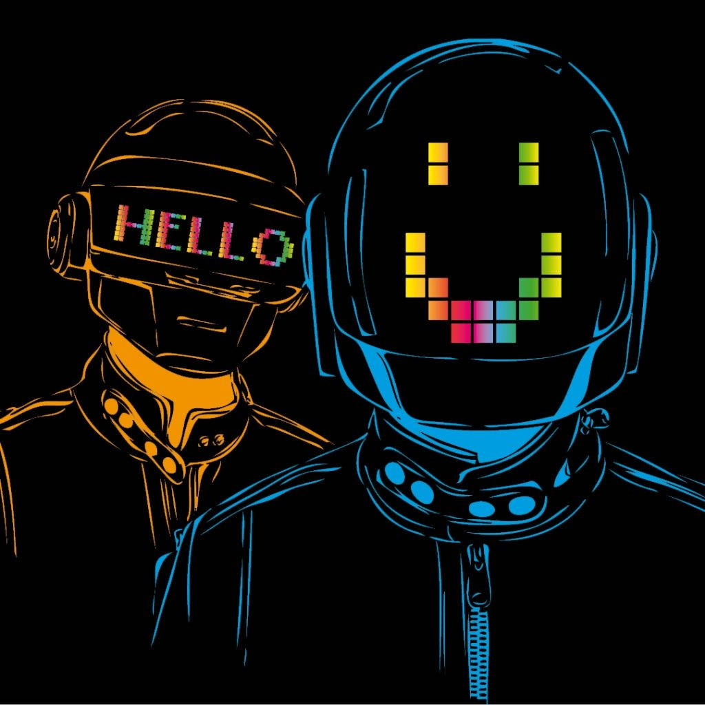 Daft Punk Hello Art Wallpaper