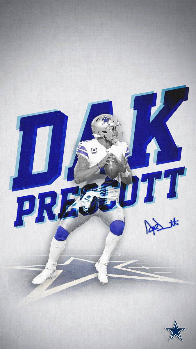 Dak Prescott Name Art Wallpaper