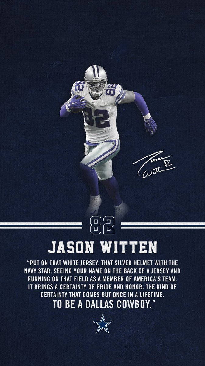 Dallas Cowboys Jason Witten Message Wallpaper