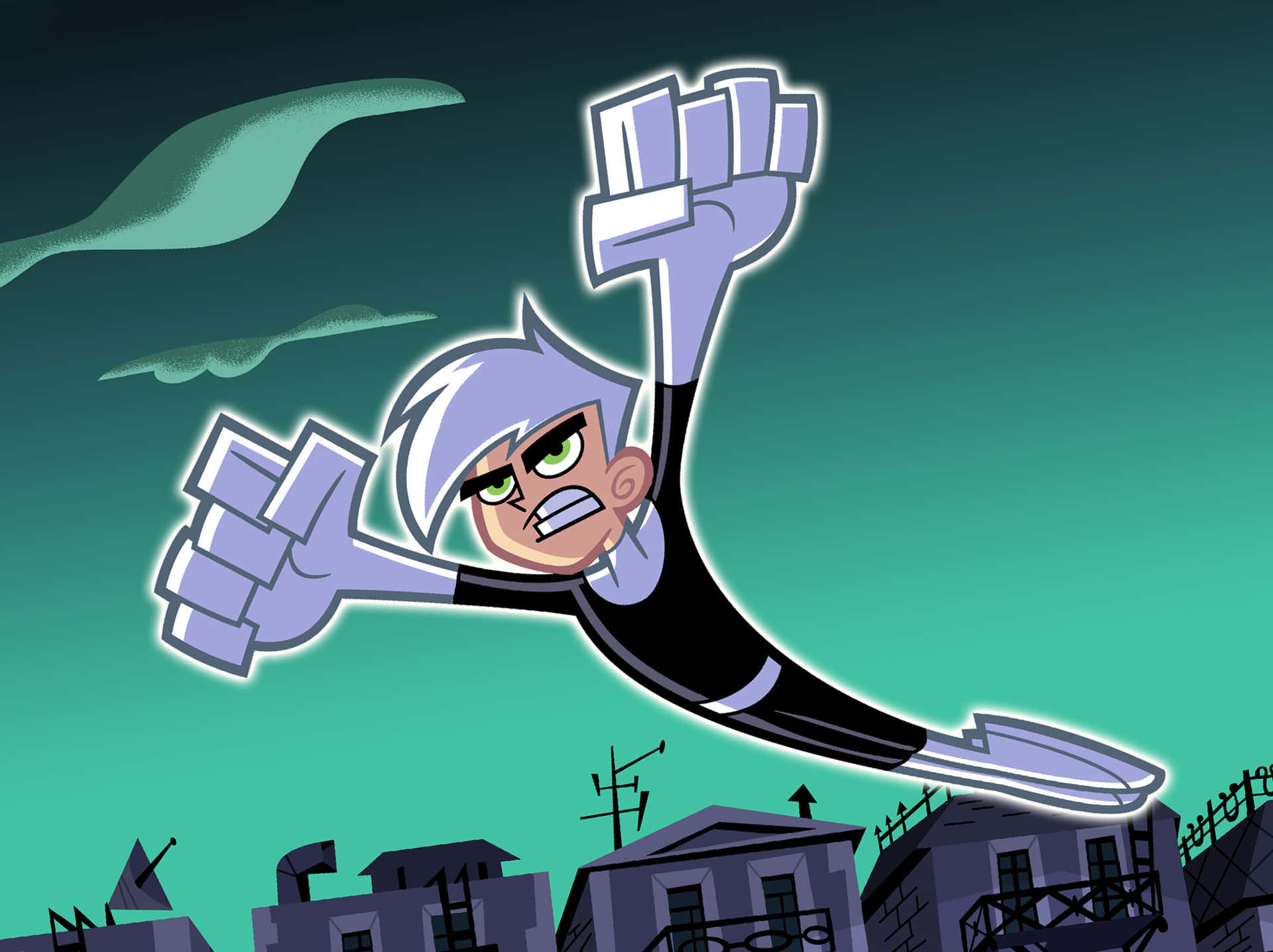 Download free Danny Phantom Flying Wallpaper - MrWallpaper.com