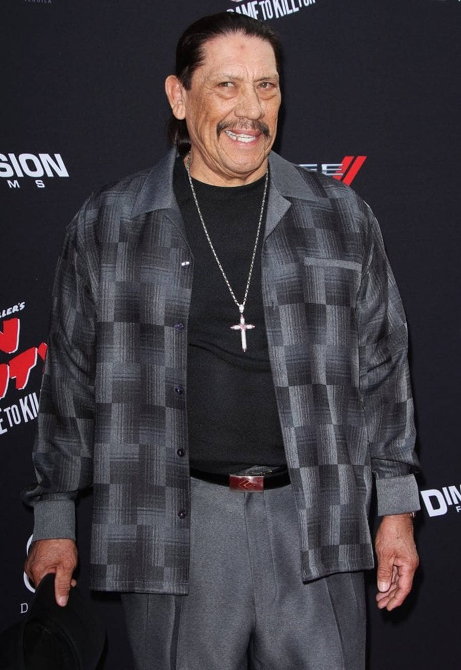 Danny Trejo In Check Pattern Suit Wallpaper