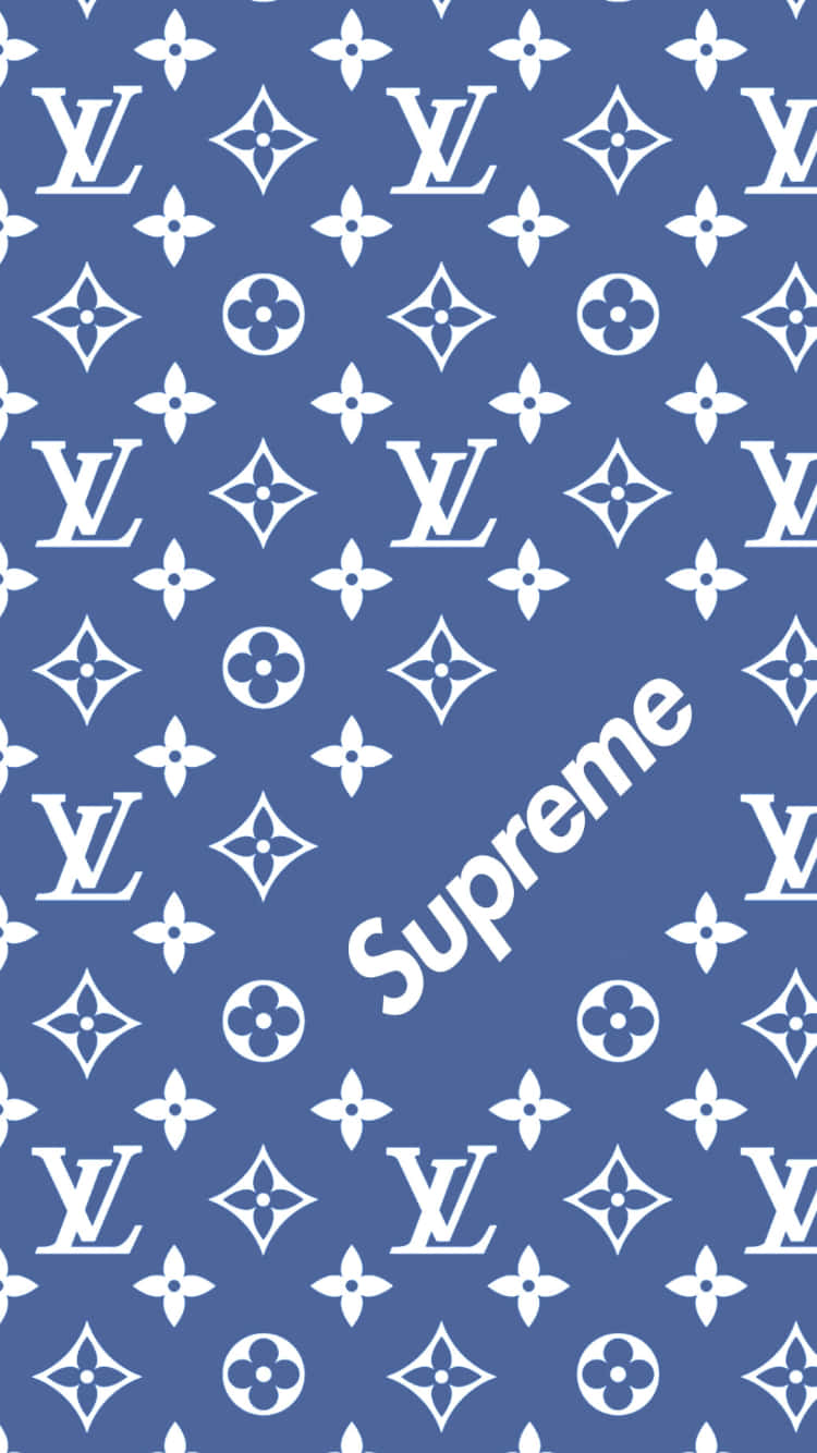 Dare To Be Bold In Blue Supreme Wallpaper