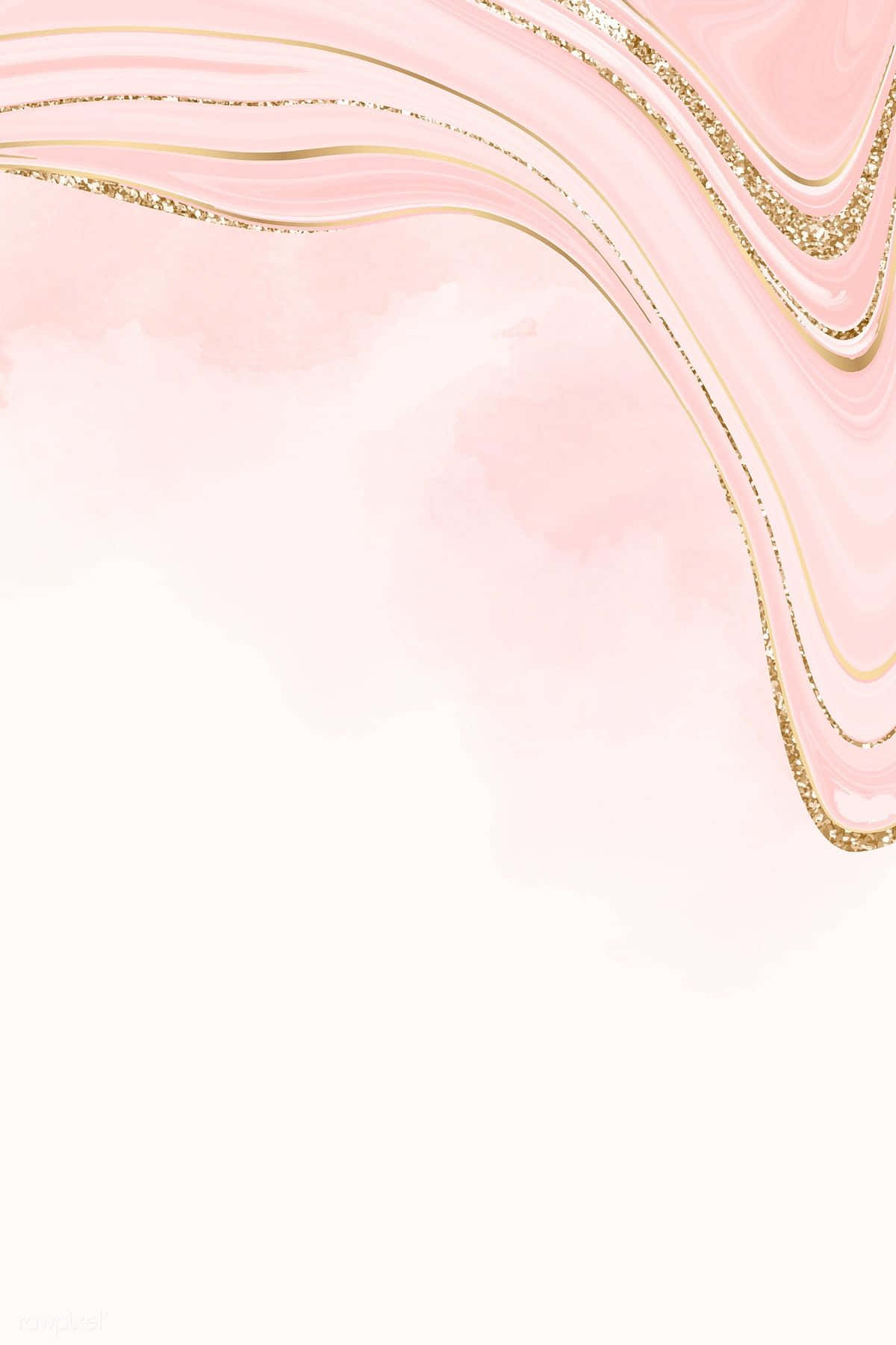 Dare To Dream In Exquisite Pink & Gold Wallpaper