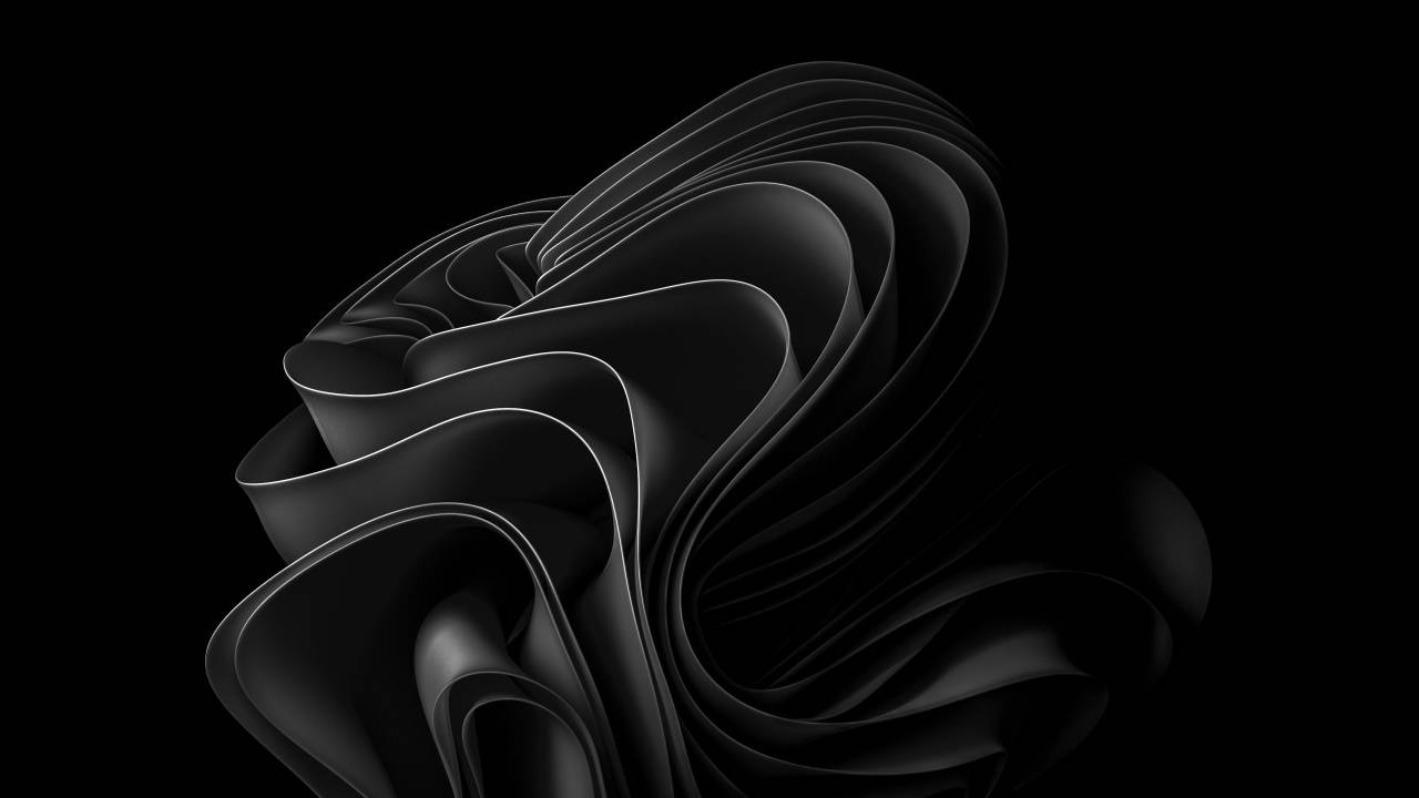 Dark Abstract Coil Pc Wallpaper