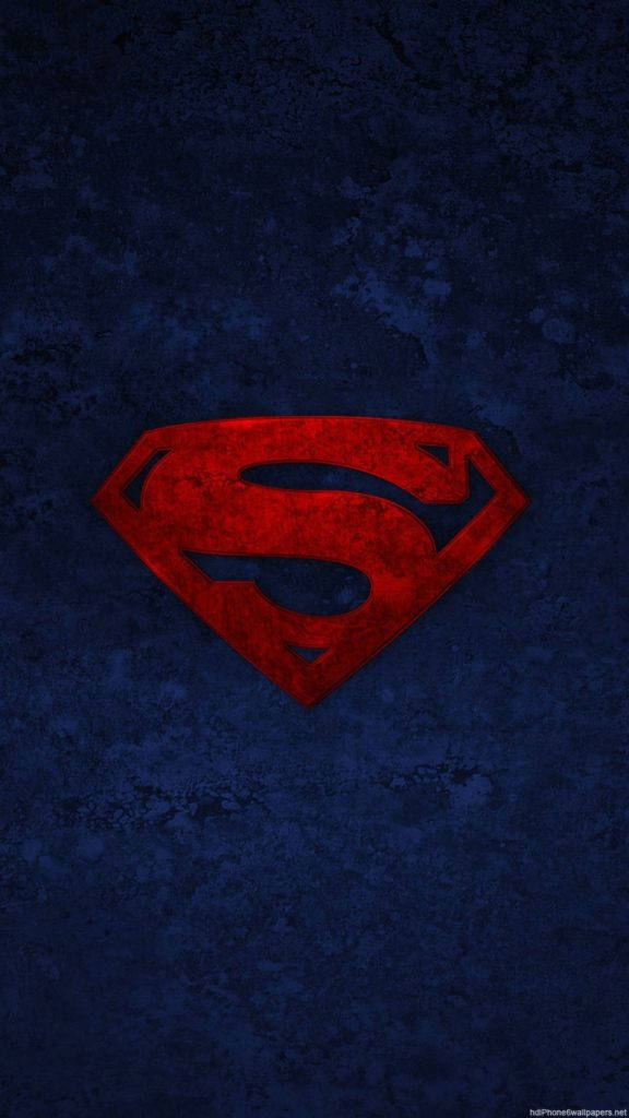 Dark Blue And Red Superman Iphone Wallpaper