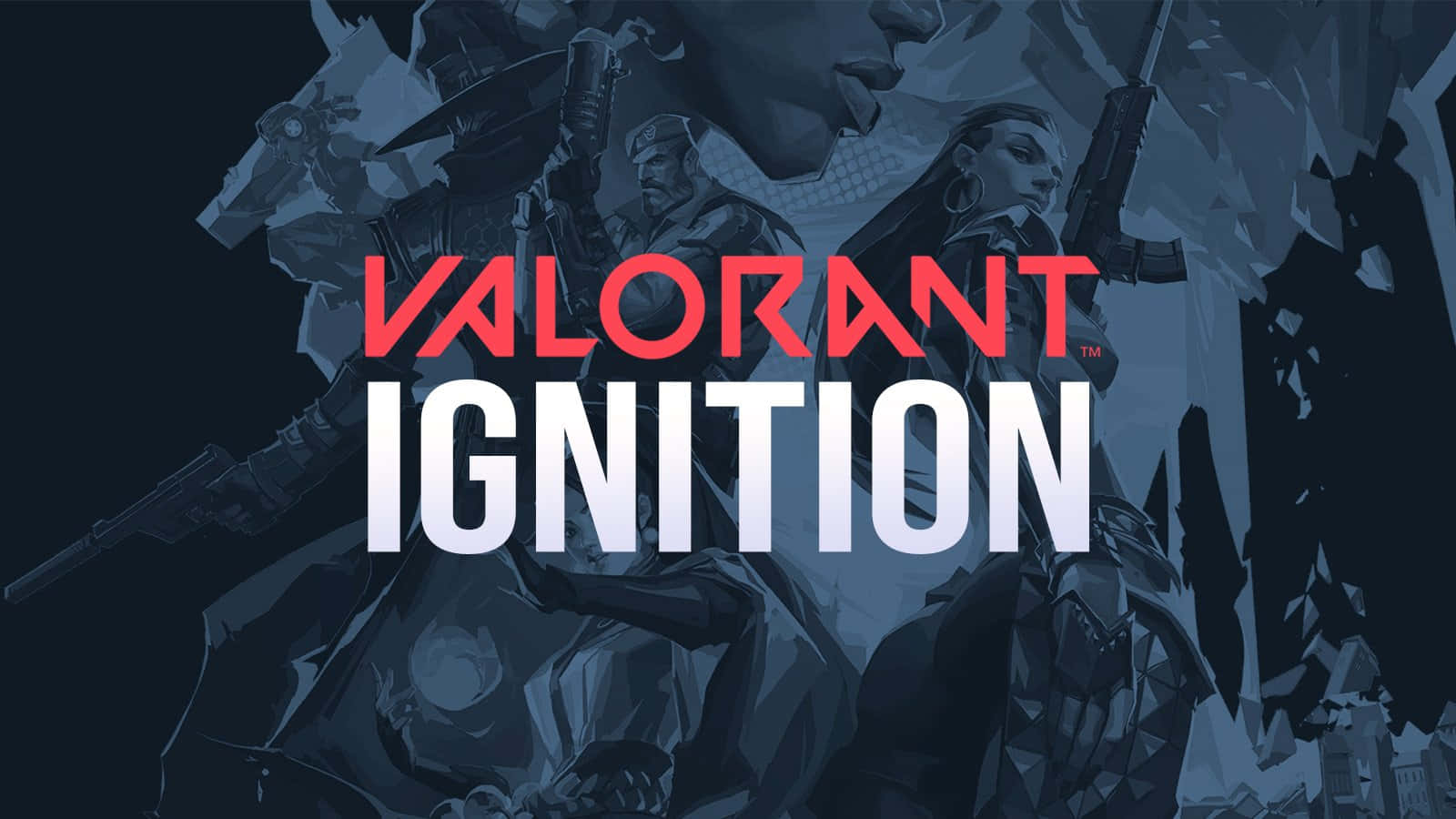 Dark Blue Valorant Ignition Illustration Wallpaper