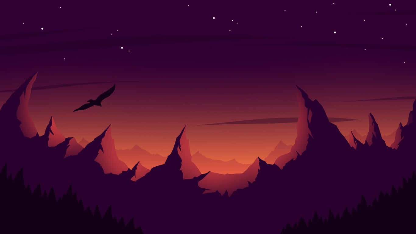 Dark Forest 1366x768 Minimalist Wallpaper