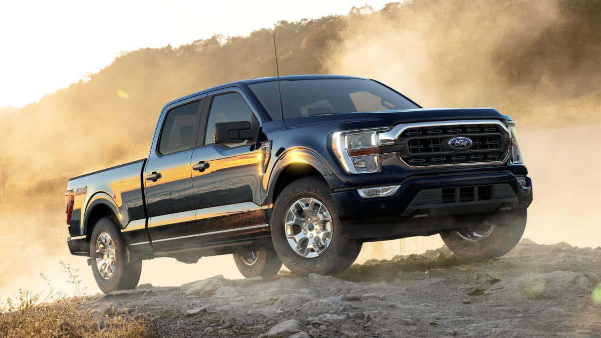 Dark Metallic Ford F 150 Wallpaper