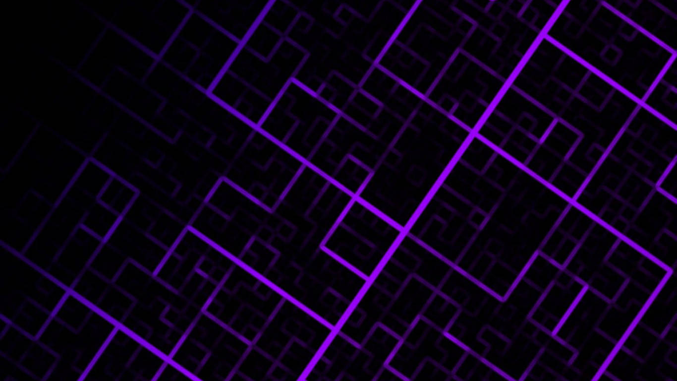 Dark Purple Neon Maze Wallpaper