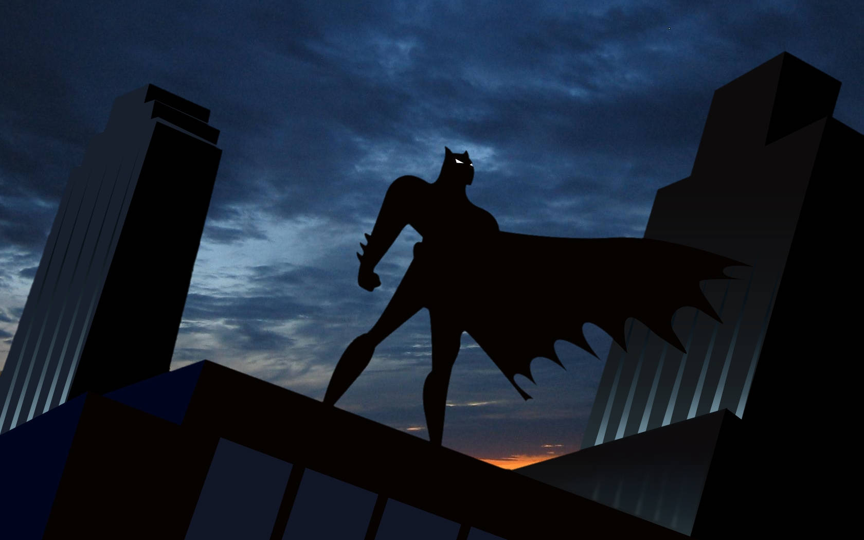 Dark Sky Batman Animated Desktop Wallpaper