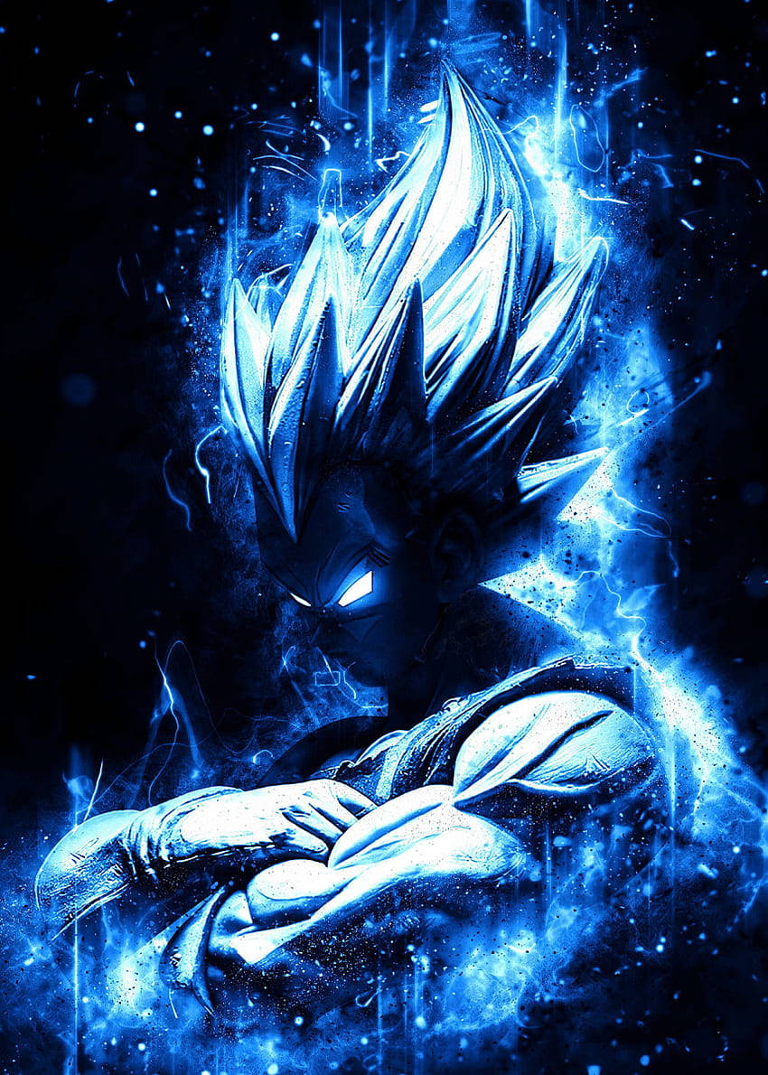 Dark Vegeta Glowing Eyes Wallpaper