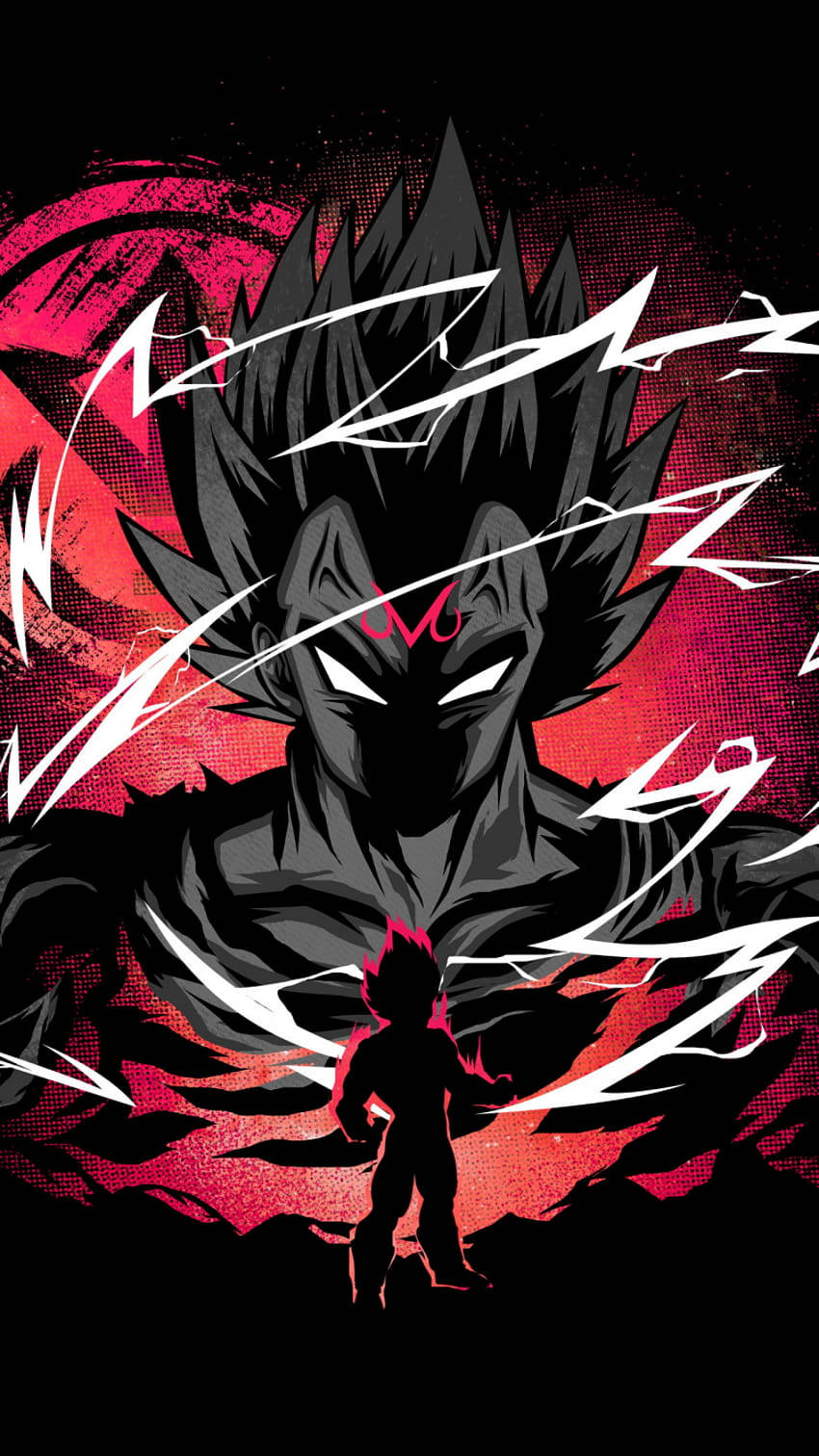 Dark Vegeta In Red Wallpaper