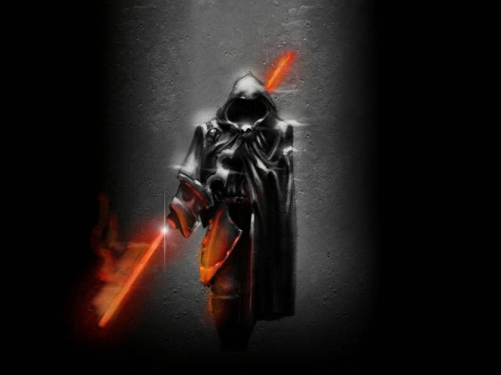 Dark Warrior In Star Wars Landscape Wallpaper