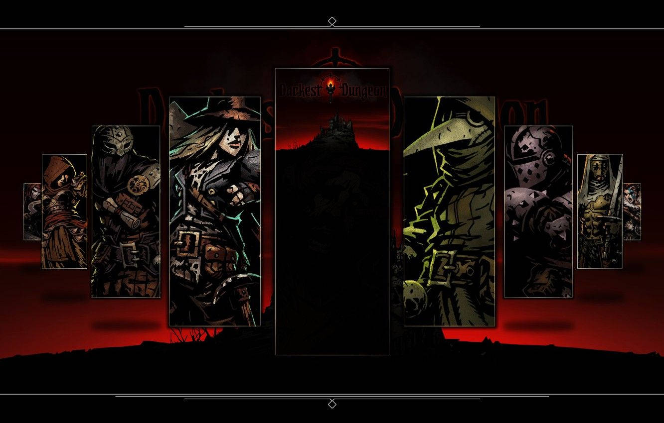 Darkest Dungeon Dark Red Art Wallpaper