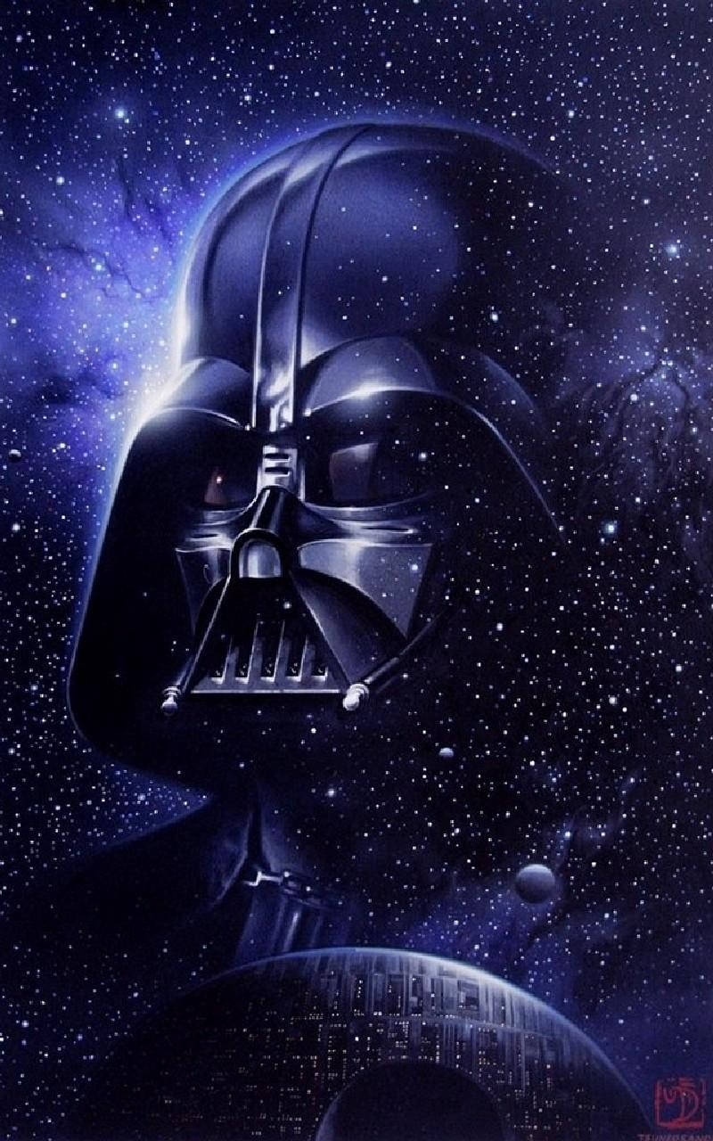 Darth Vader Looked Out Upon The Galaxy Wallpaper