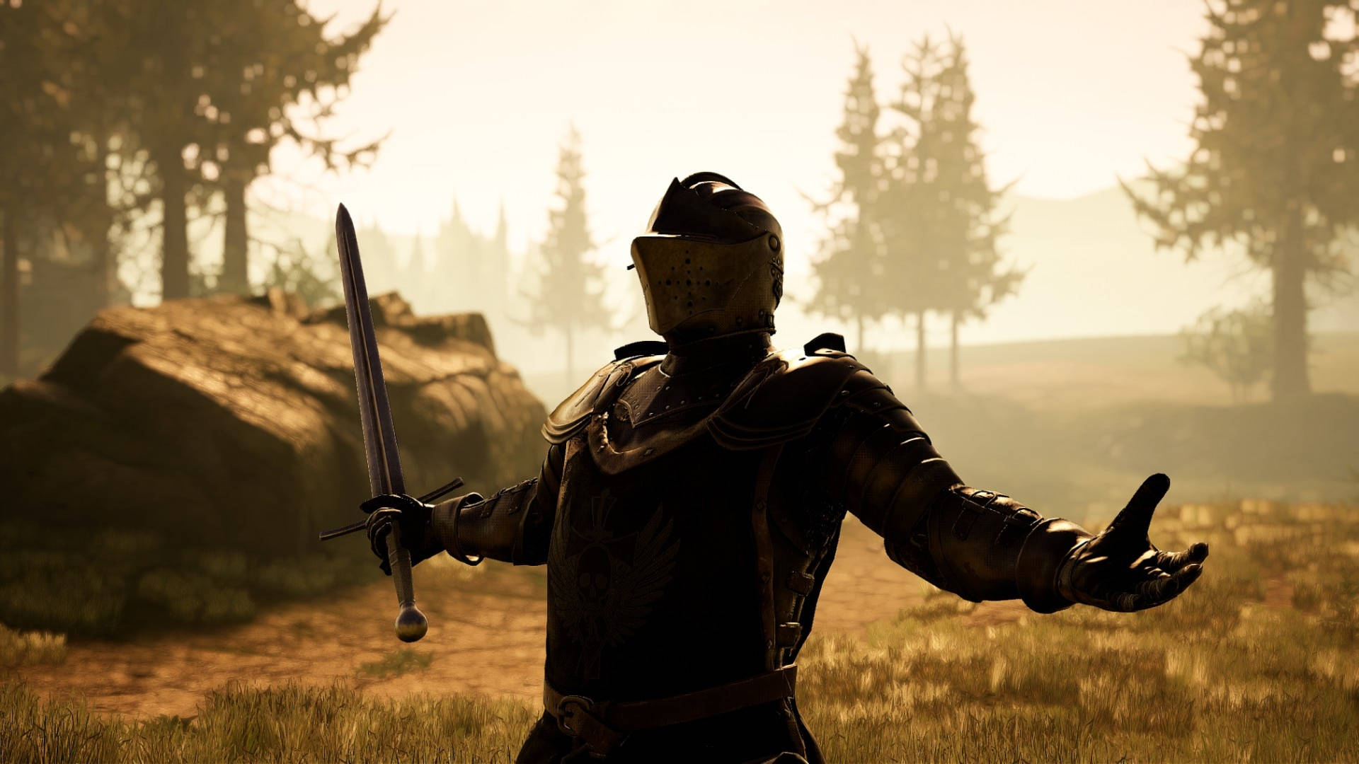 Dashing Mordhau Knight Mercenary Visual Wallpaper