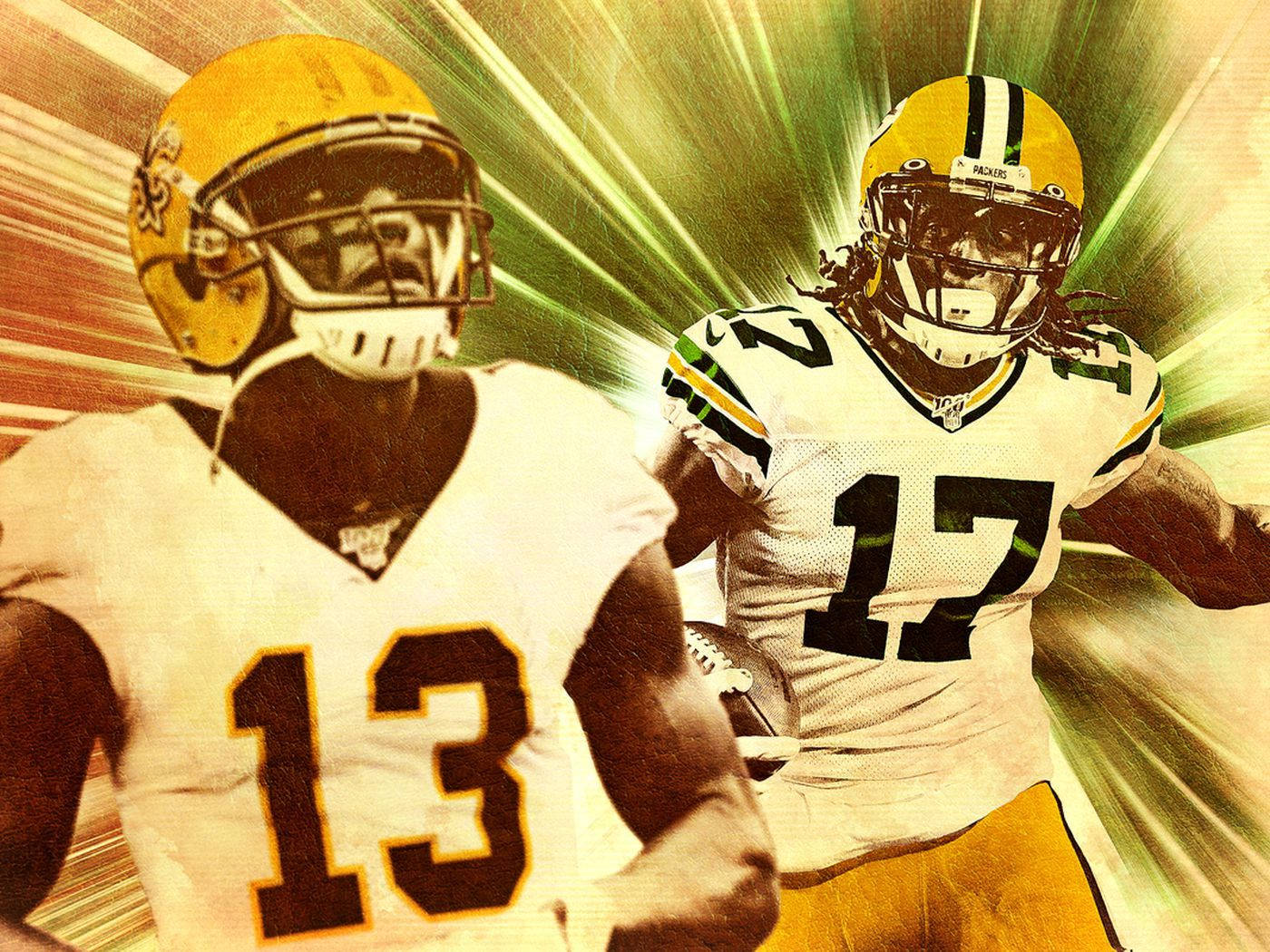 Davante Adams And Allen Lazard Wallpaper