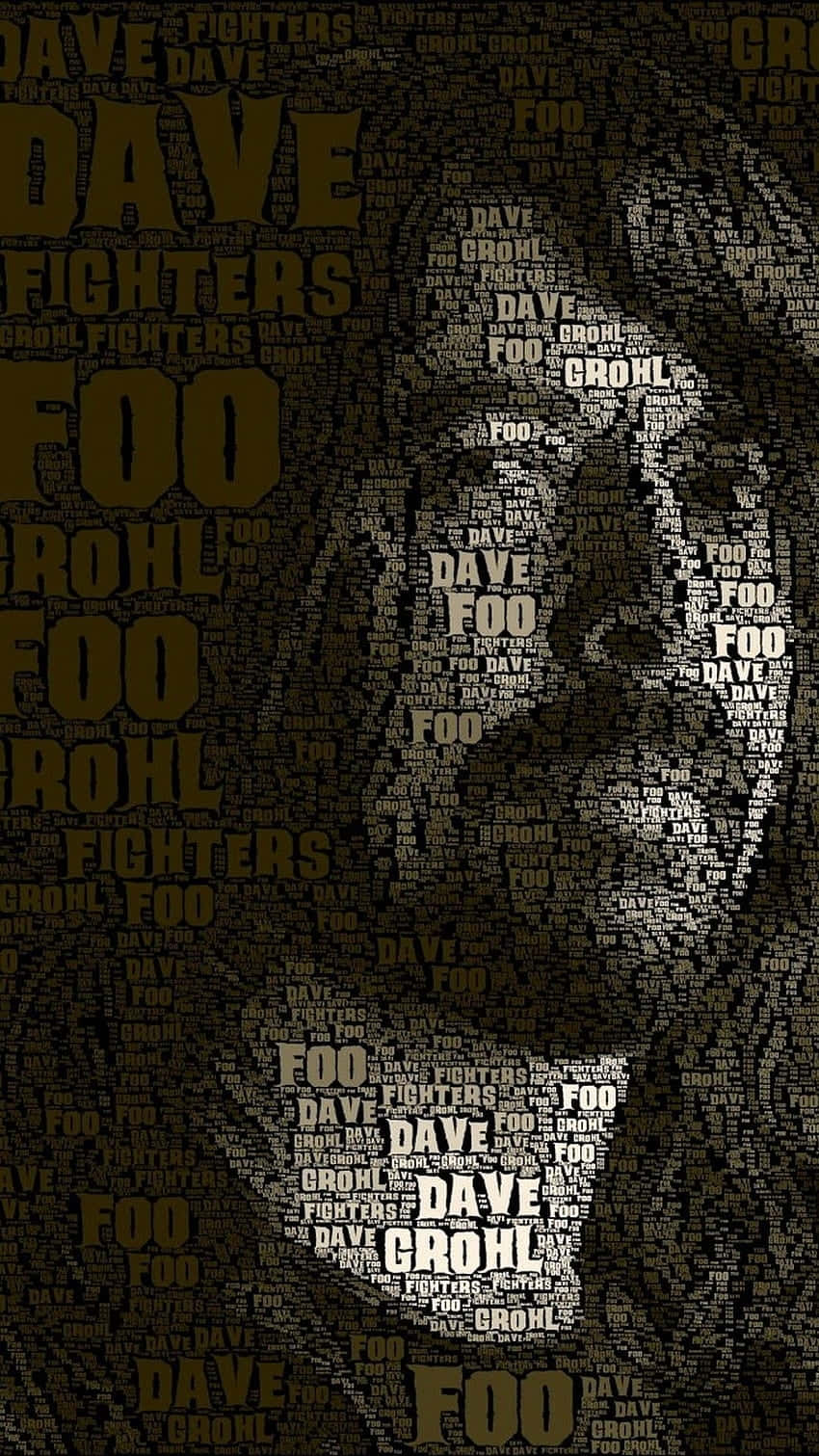 Dave Grohl Foo Fighters Word Art Wallpaper