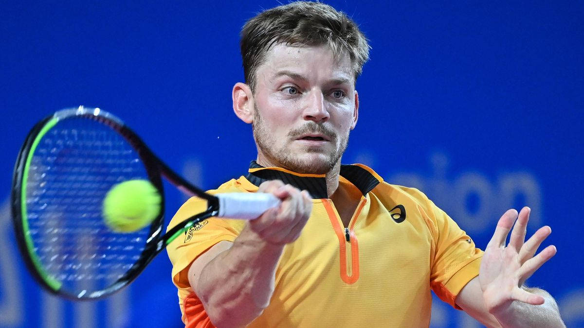 David Goffin In Action Wallpaper