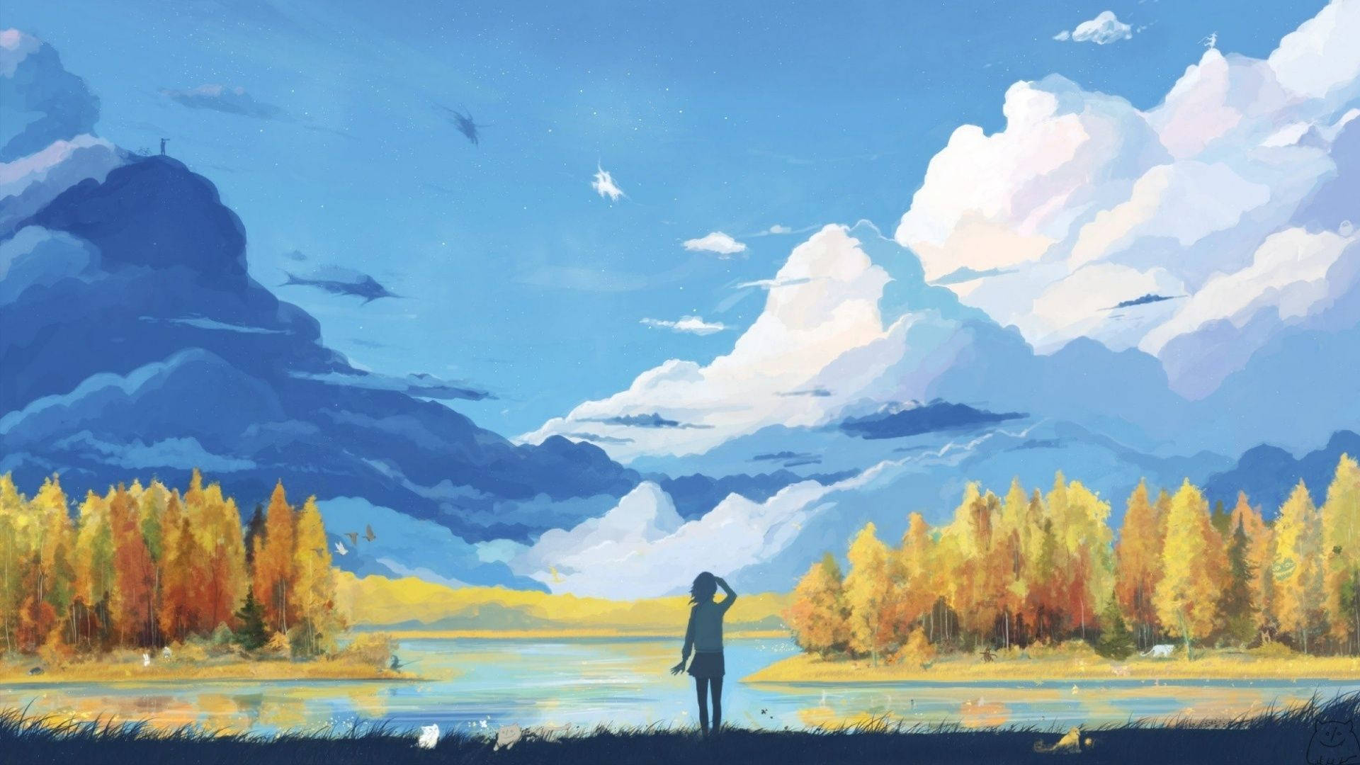 Download free Daydream Aesthetic Anime Scenery Wallpaper - MrWallpaper.com