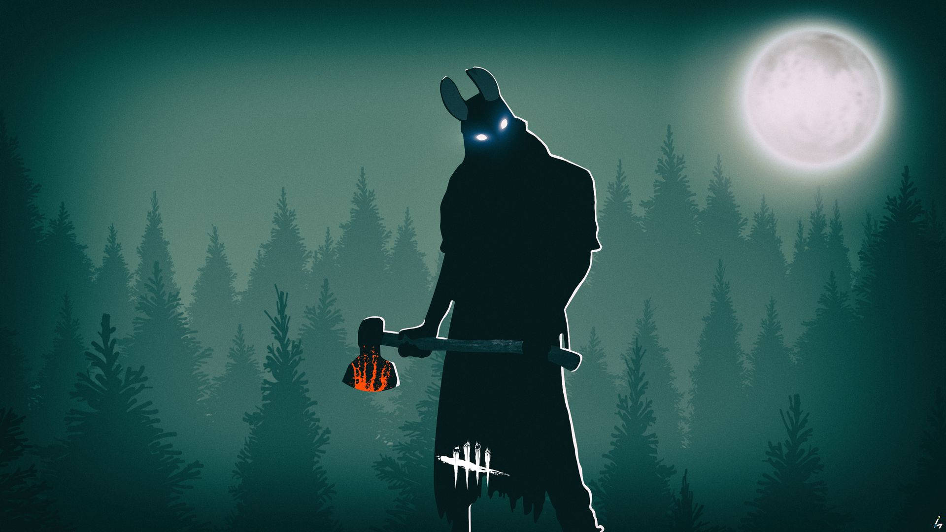 Download free Dead By Daylight The Huntress Silhouette Wallpaper -  MrWallpaper.com