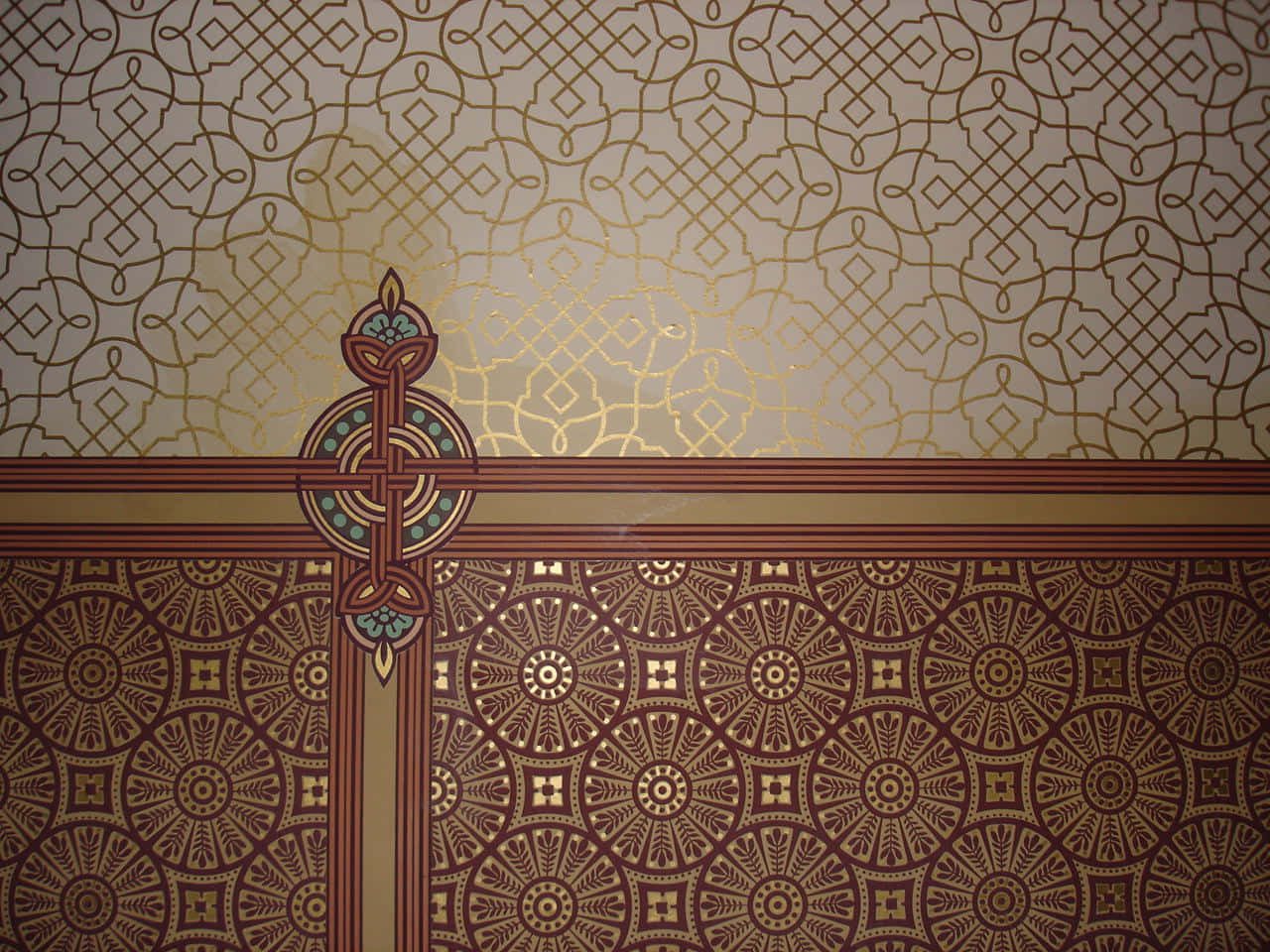 Decoding The Digital: An Art-deco Inspired Computer Wallpaper