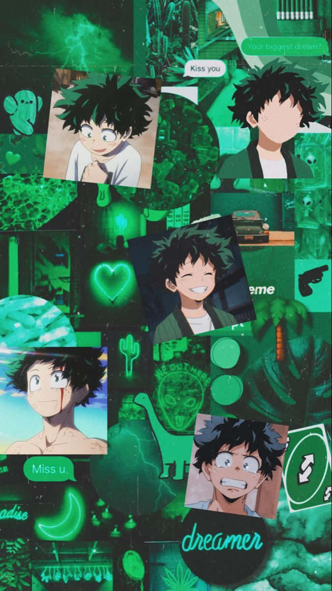 Deku Aesthetic Midoriya Izuku Collage Wallpaper