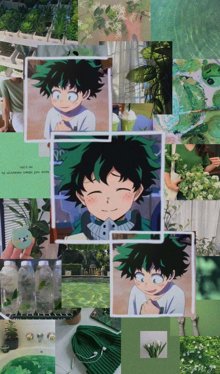 Deku Aesthetic Midoriya Izuku Smiling Compilation Wallpaper