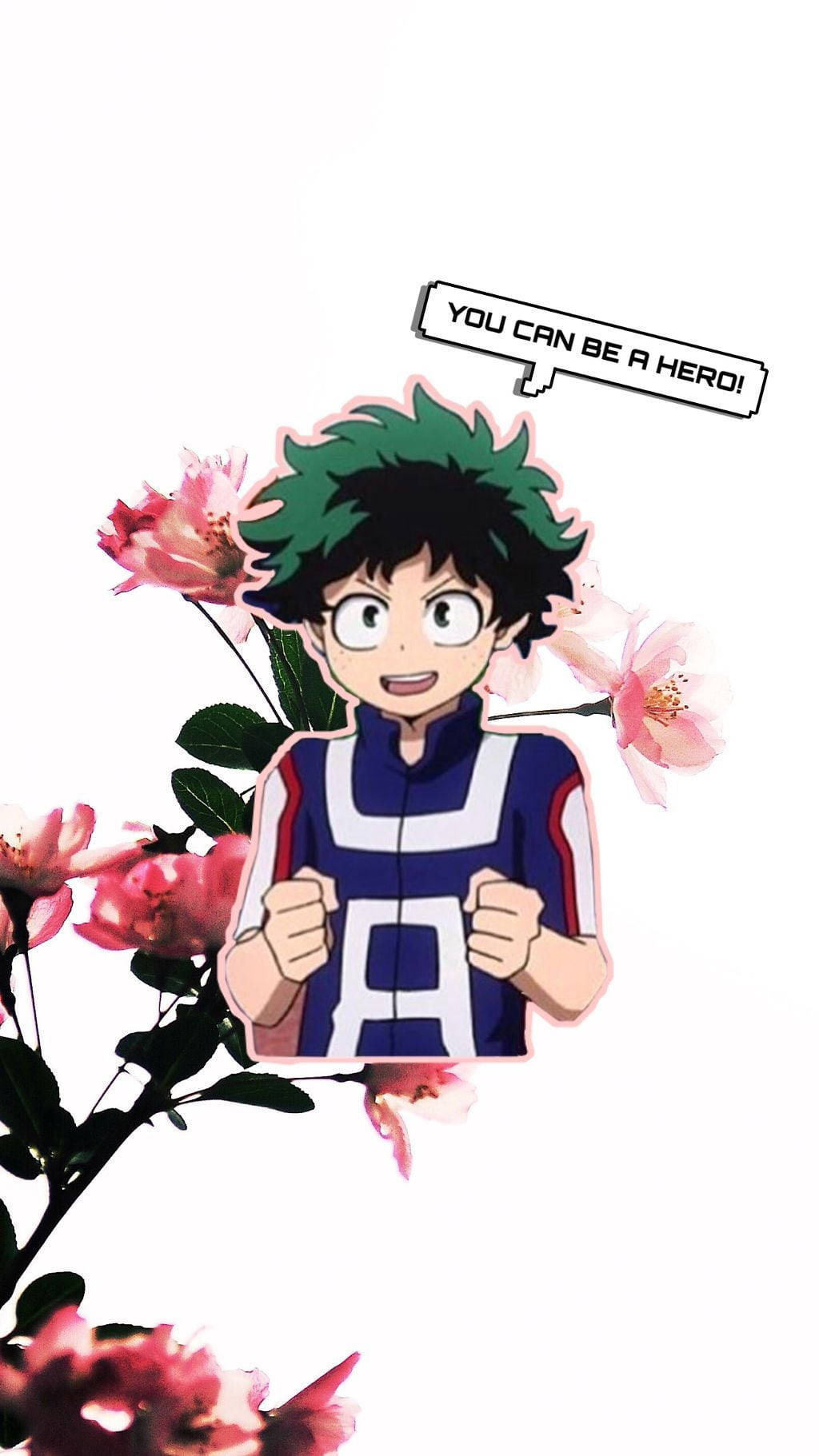 Deku Pfp Pink Petaled Flower Wallpaper