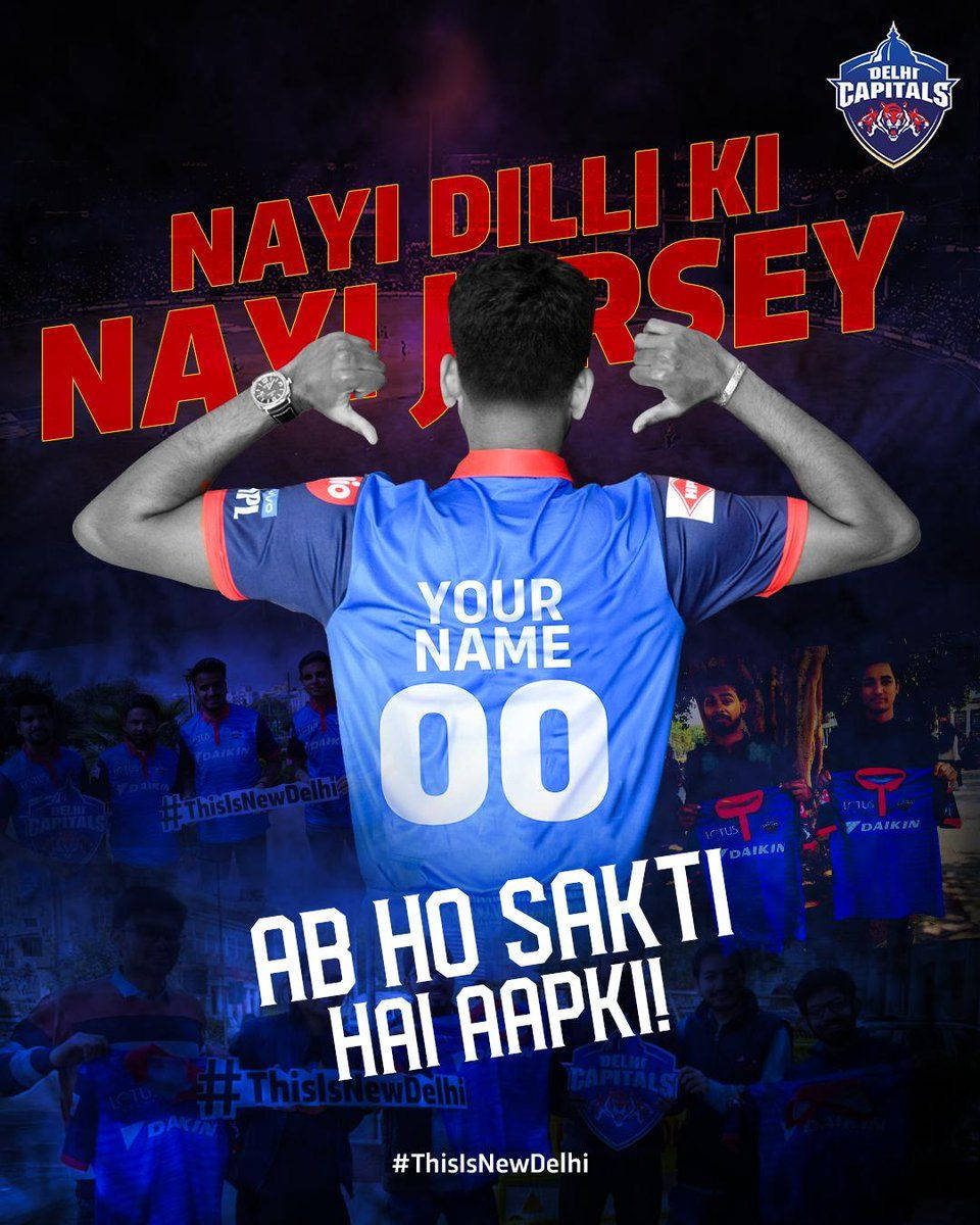 Delhi Capitals Official Jersey Wallpaper