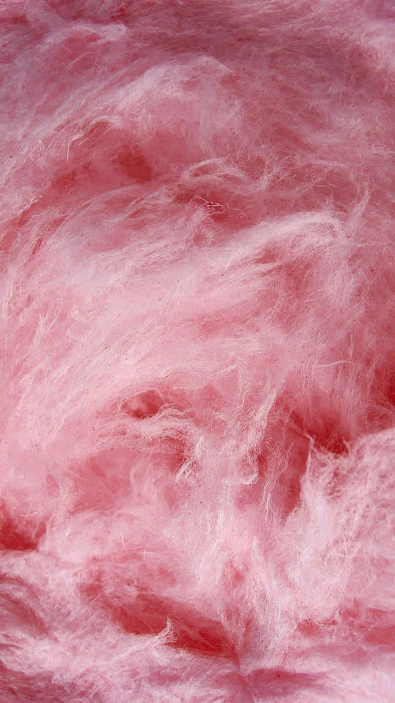 Deliciously Sweet And Fluffy, This Pink Cotton Candy Is A Classic Favorite! Wallpaper