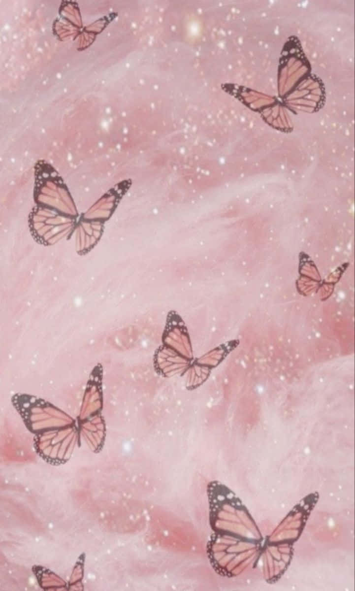 Delight In The Glittering Colors Of A Butterfly Wallpaper