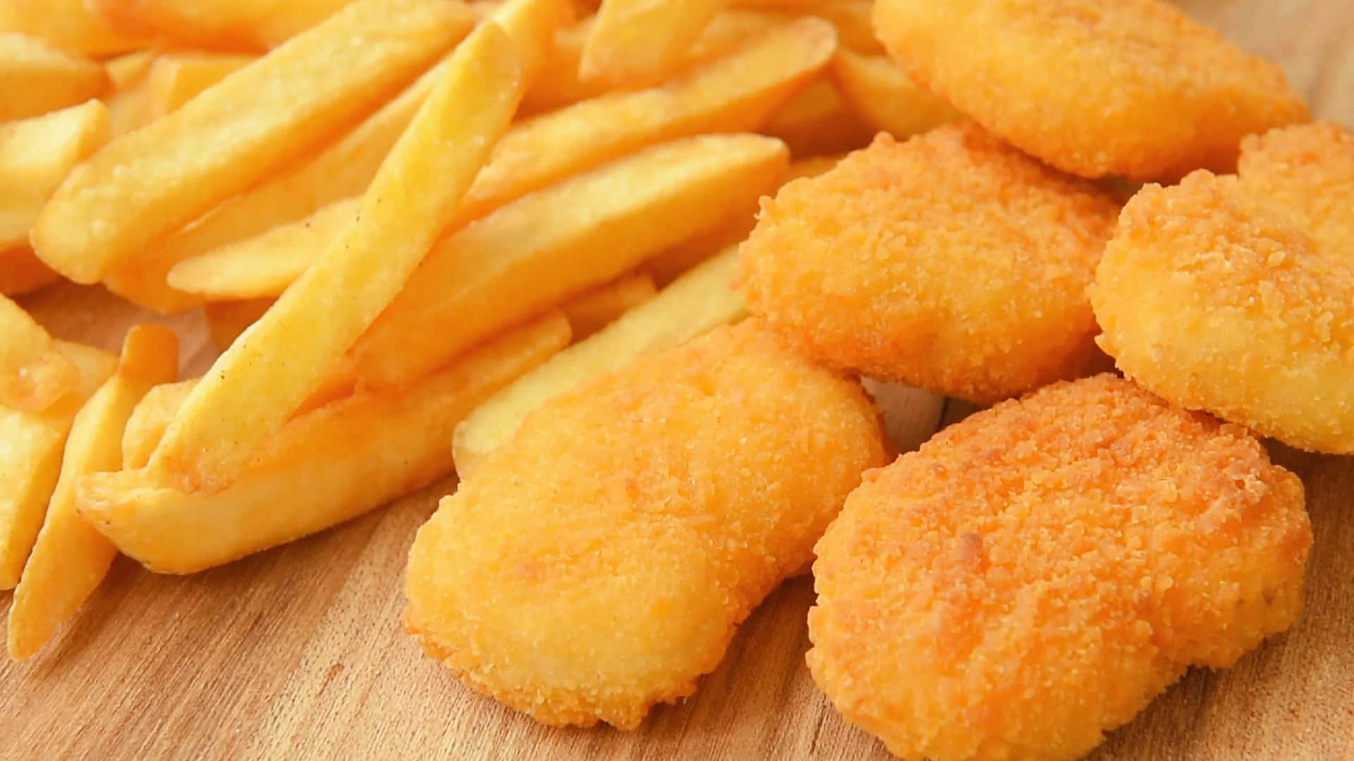 Delightful And Delicious Chicken Nuggets. Wallpaper