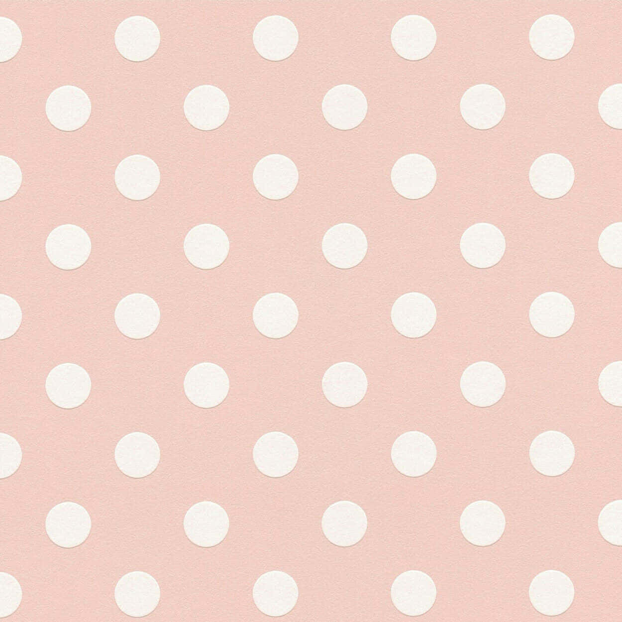 Delightful Pink And White Polka Dot Pattern Wallpaper