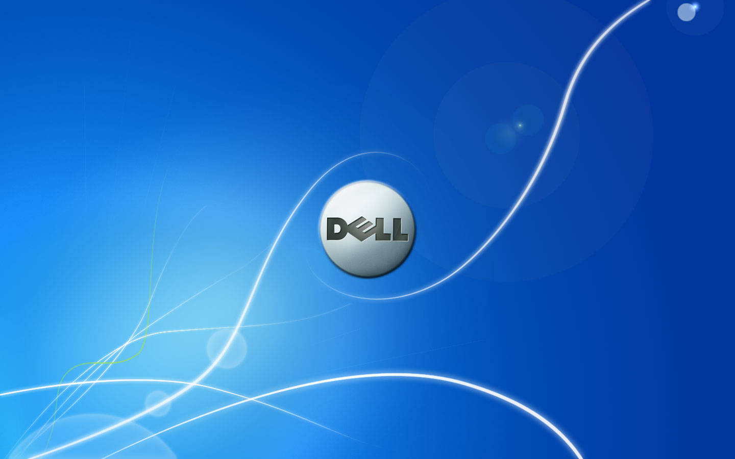 Dell Hd Logo In Bright Blue Wallpaper
