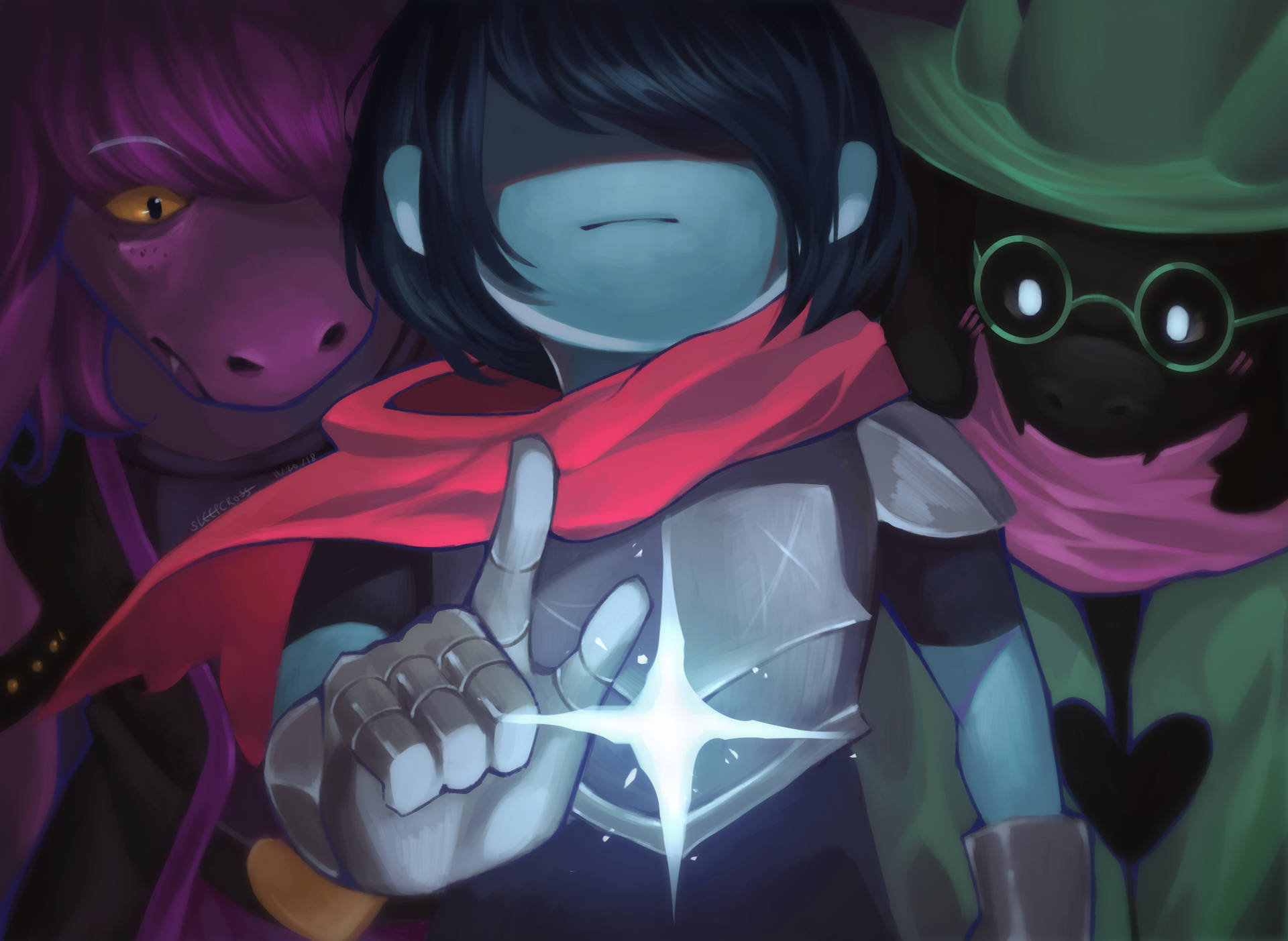 Worked on a wallpaper for my phone, hope ya like it! | Deltarune. Amino