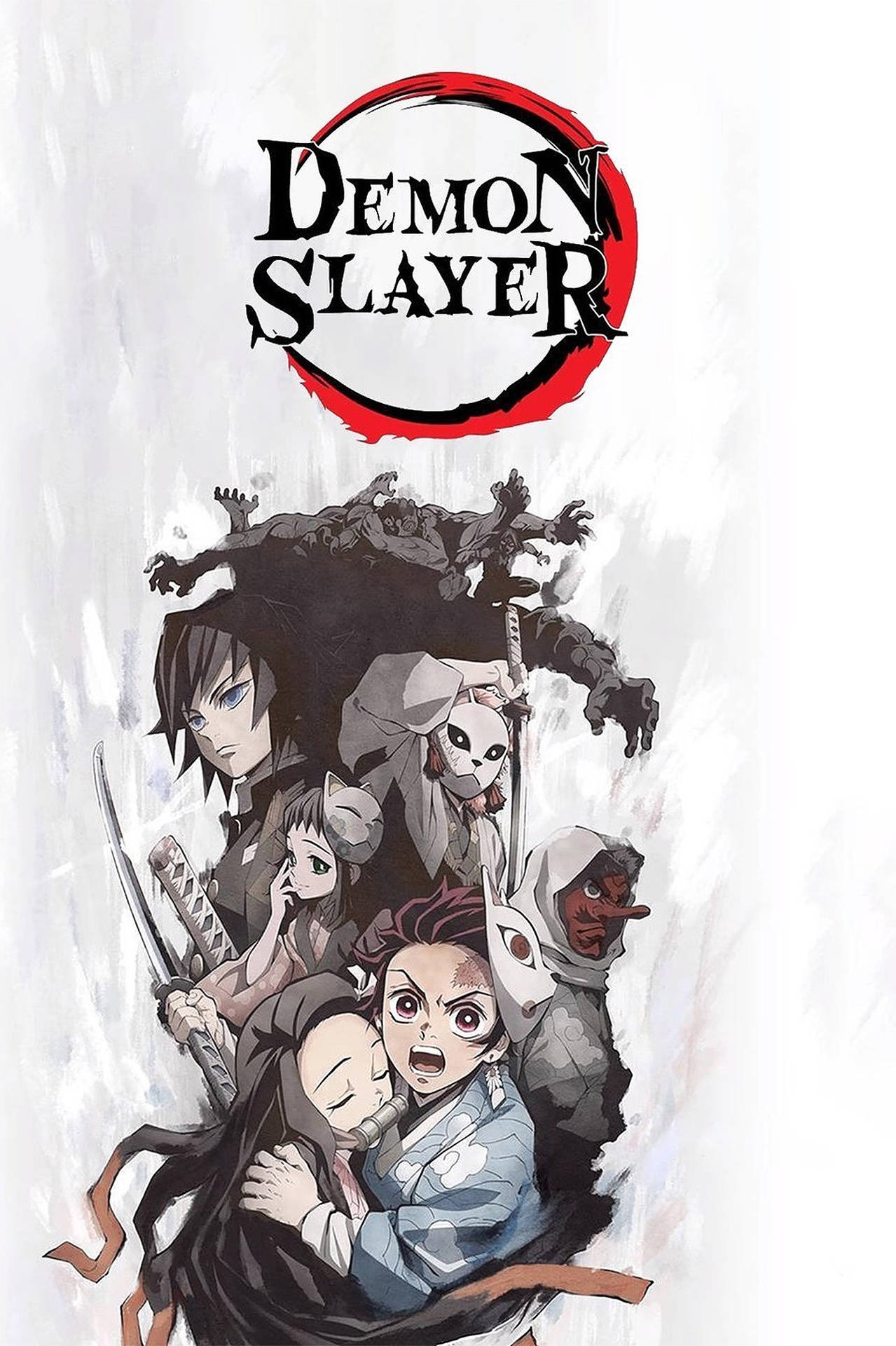 Download free Demon Slayer Poster With Logo Wallpaper - MrWallpaper.com