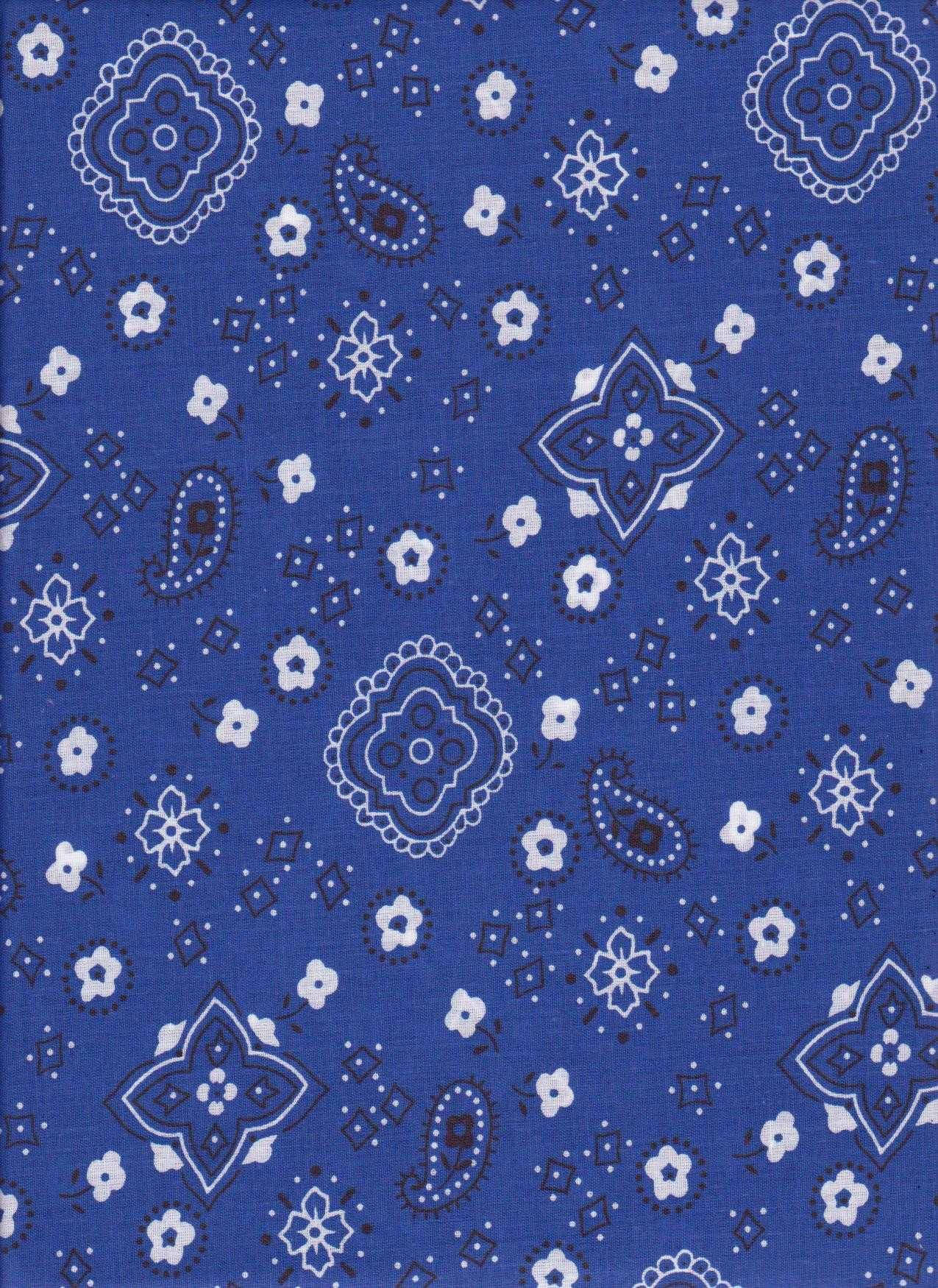 Denim Blue Bandana Wallpaper