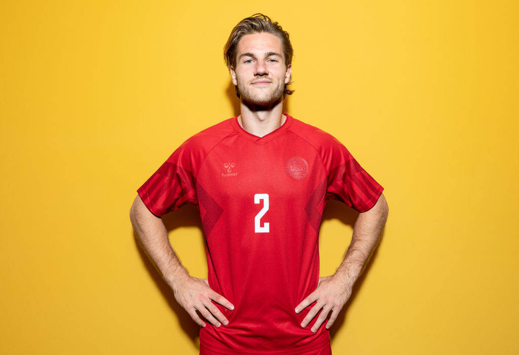 Denmark National Football Team Joachim Andersen Photoshoot Wallpaper